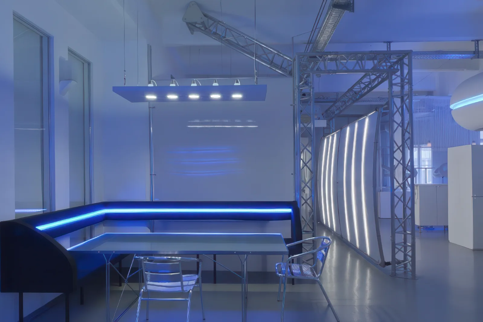 Kunden-Sitzecke im Greenbox-Bereich